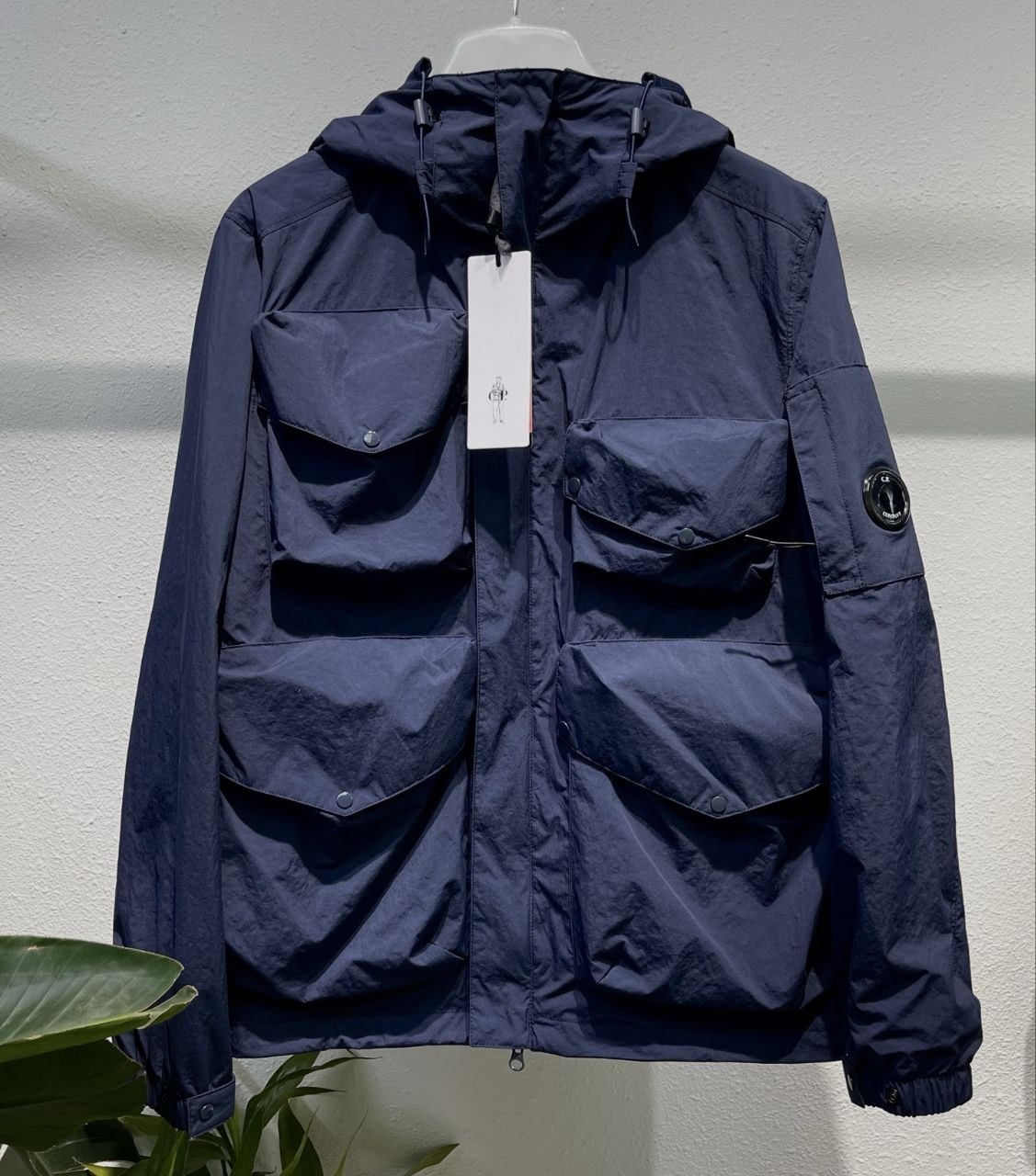 C.P. C0mpany Goggles Jacket — Black-Green-Military