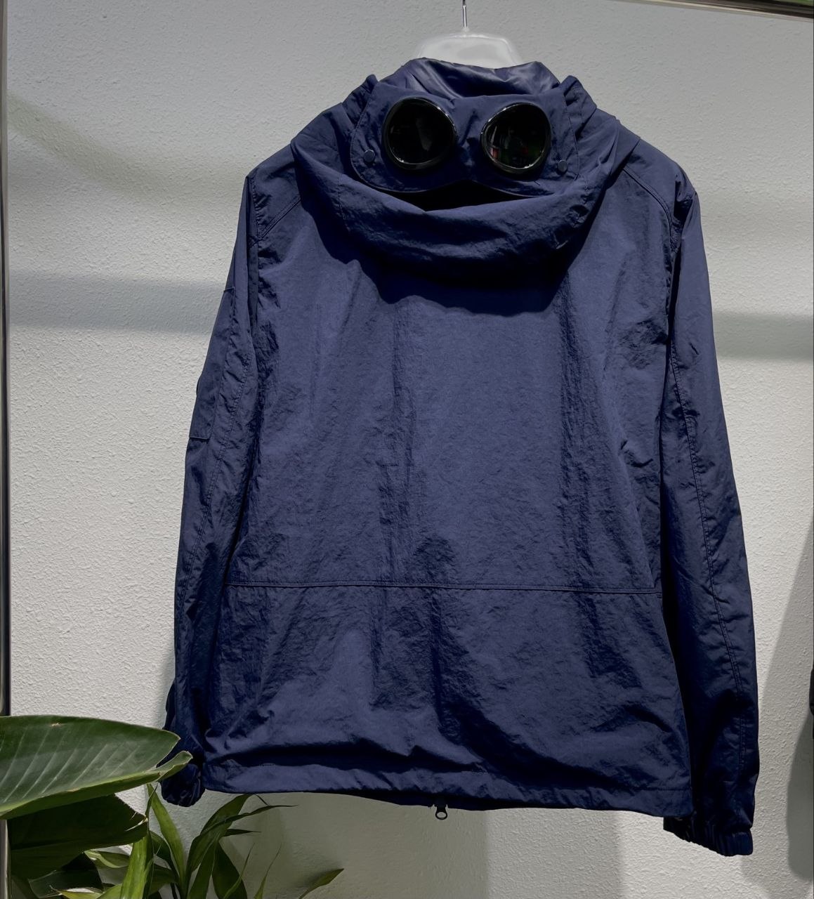 C.P. C0mpany Goggles Jacket — Black-Green-Military image 2