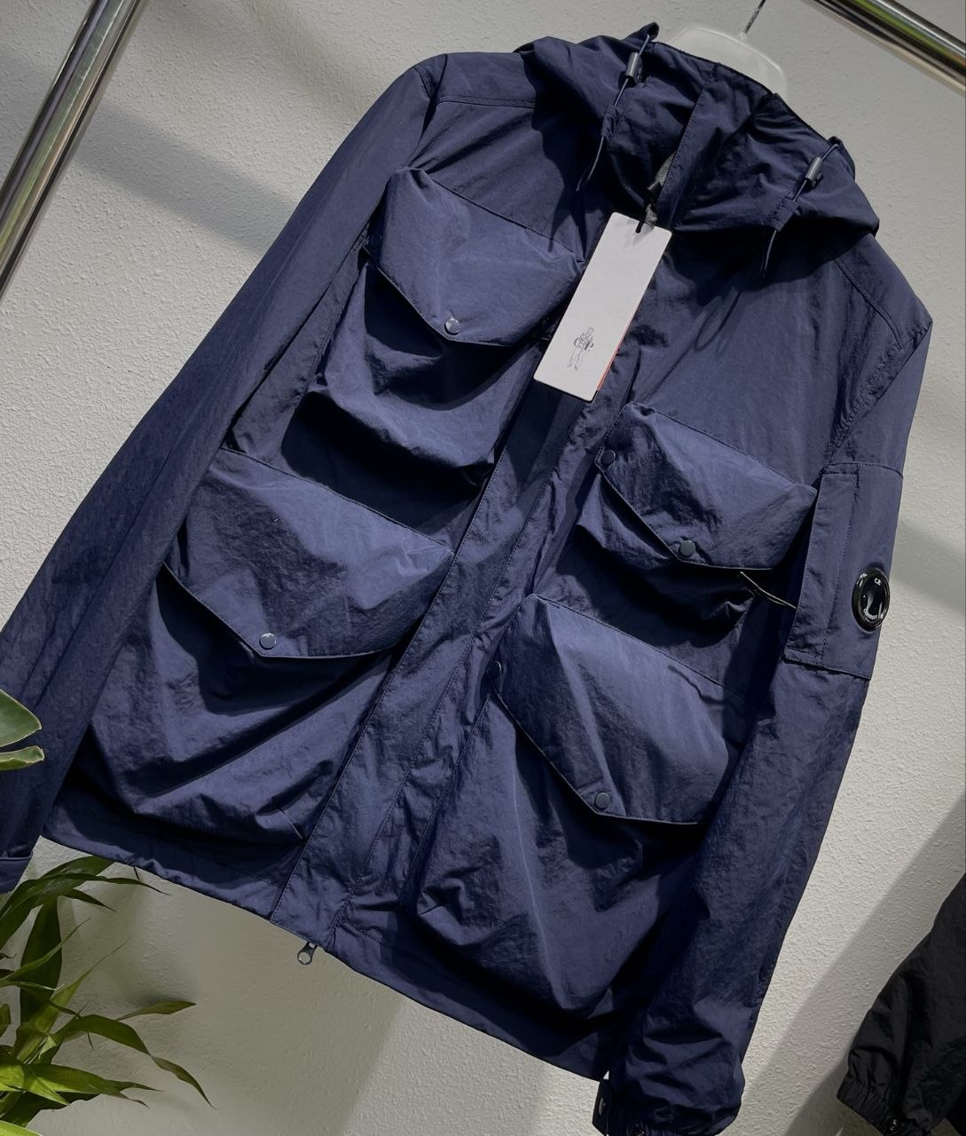 C.P. C0mpany Goggles Jacket — Black-Green-Military image 6