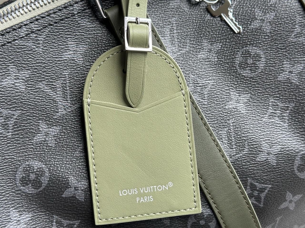 1V Keepall Bandoulière 45 — Black-Green image 6