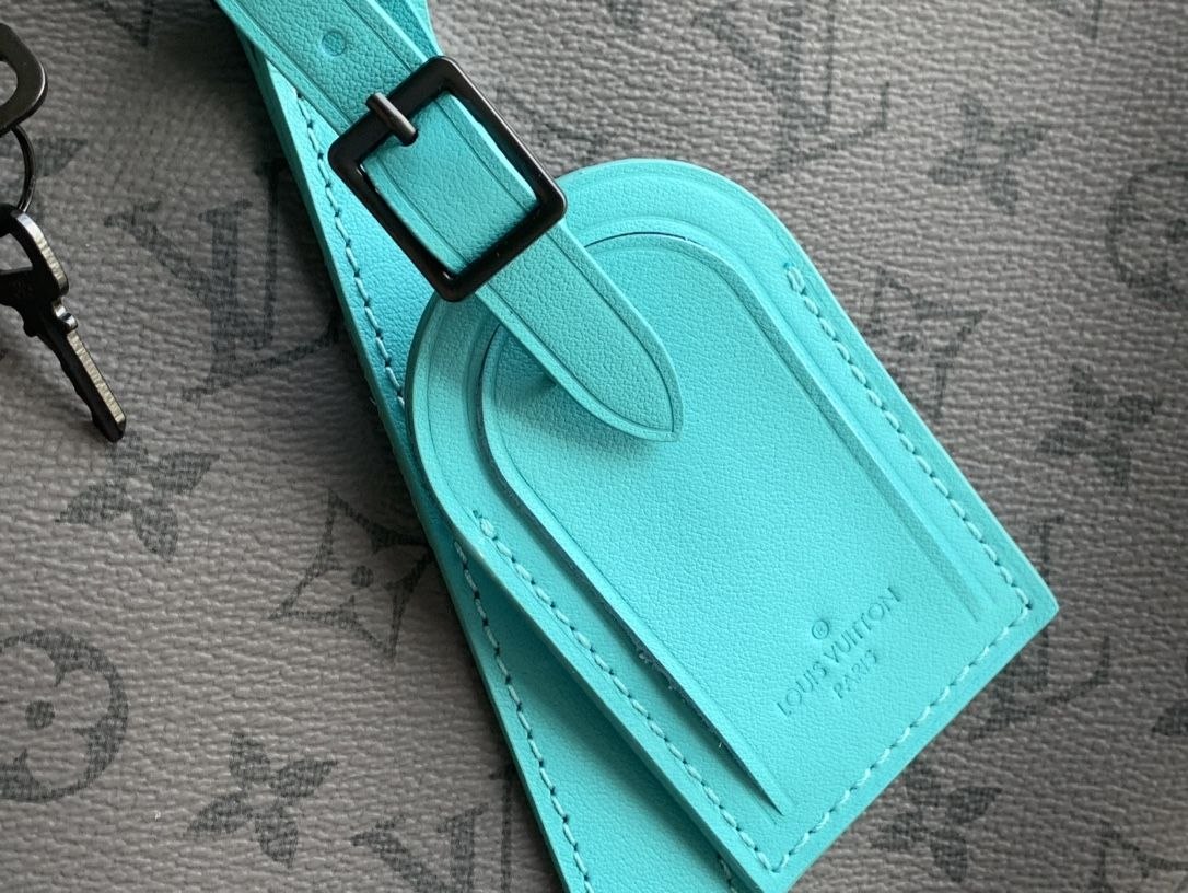 1V Keepall Bandoulière 45 — Silver-Light Blue image 6