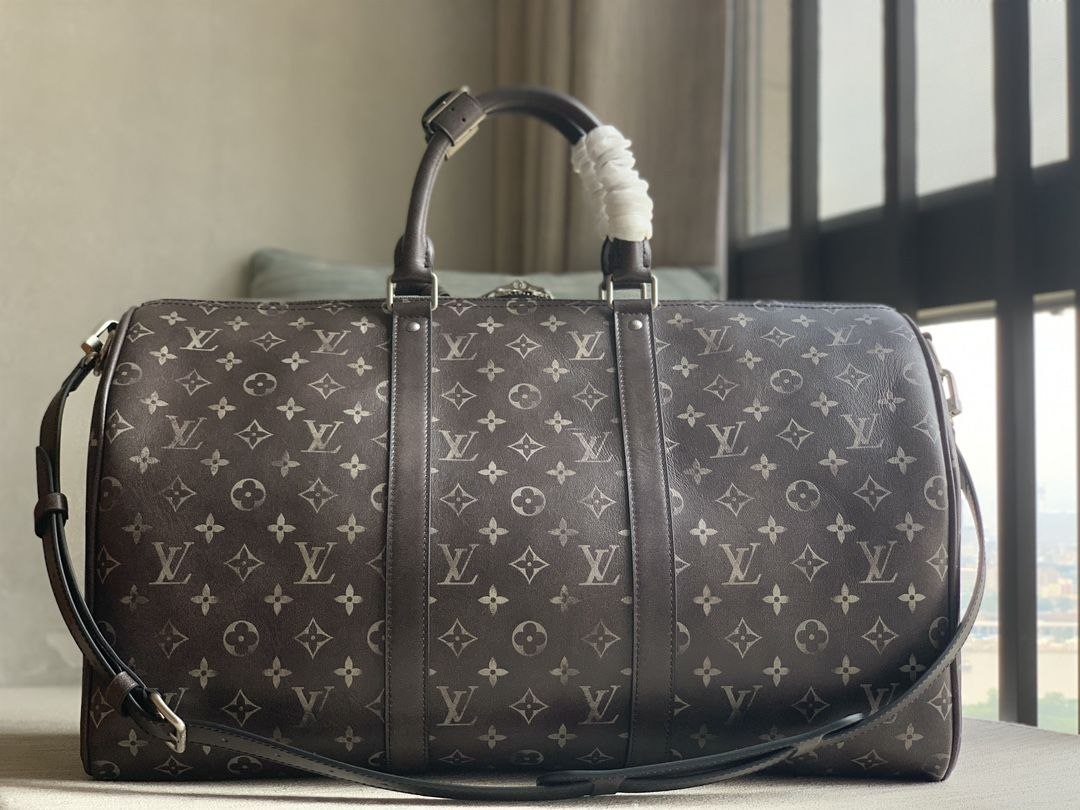 1V Keepall Bandoulière 50 — Black image 3