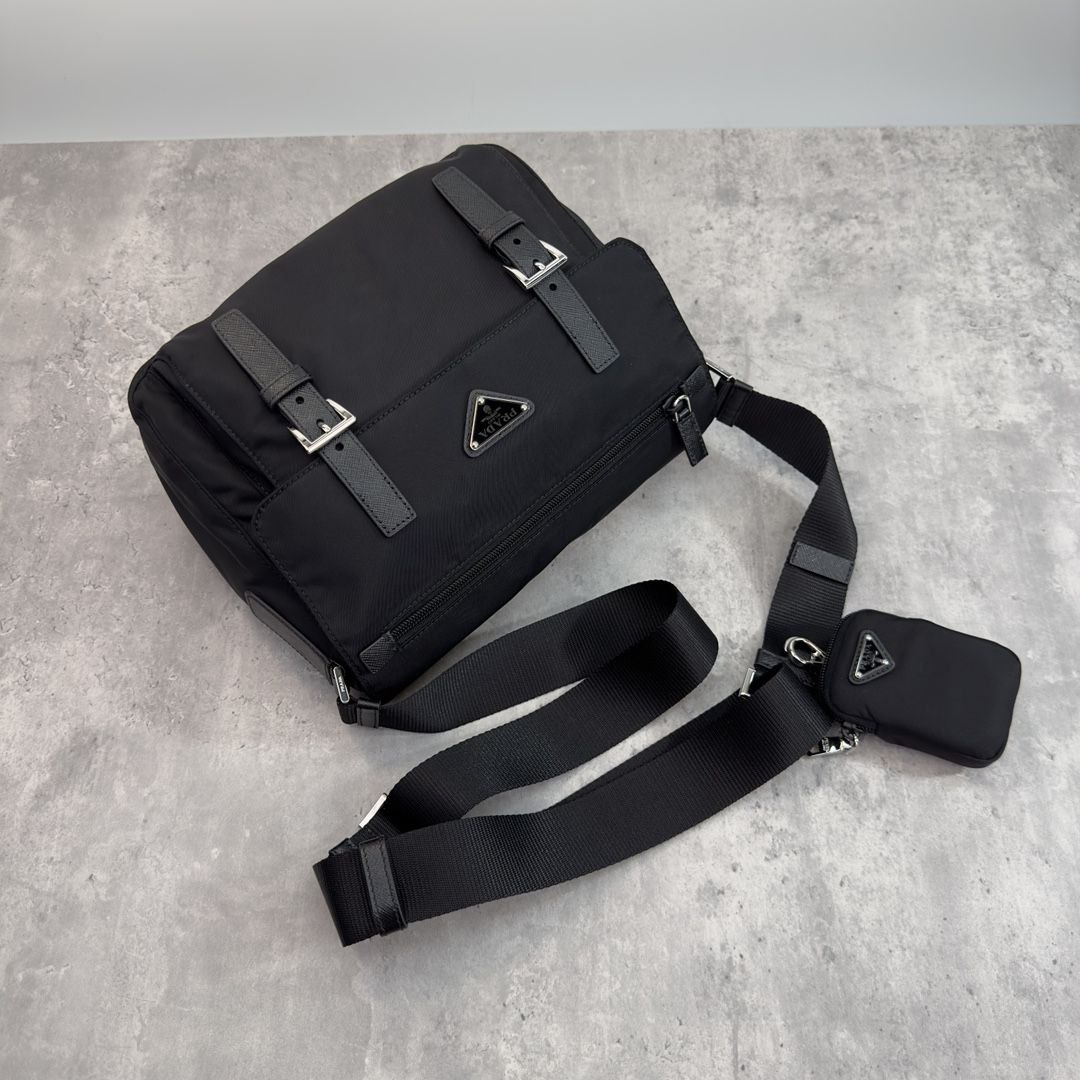 Pr@da Double-Buckle Crossbody image 4