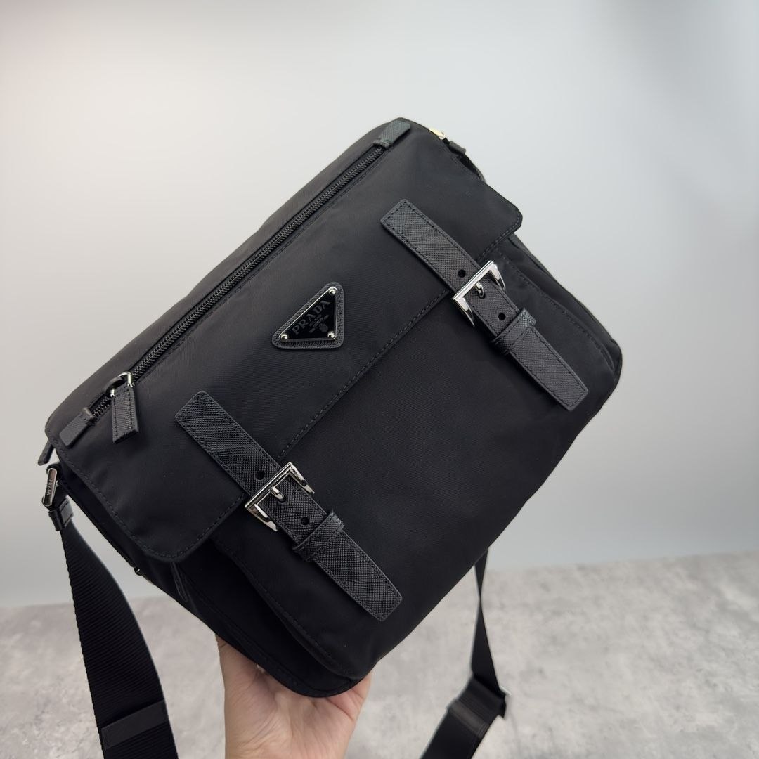 Pr@da Double-Buckle Crossbody image 5