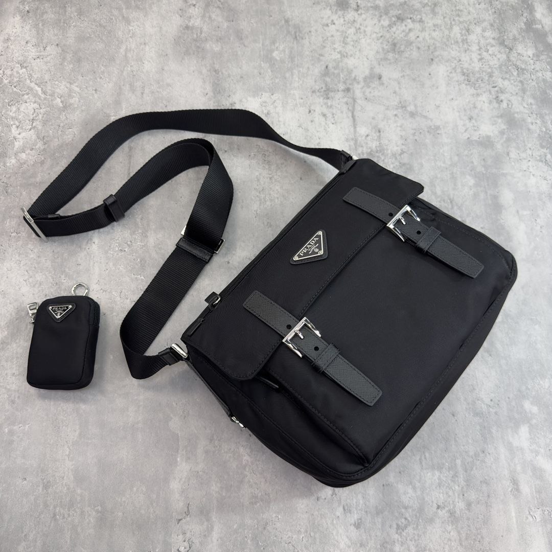 Pr@da Double-Buckle Crossbody image 6