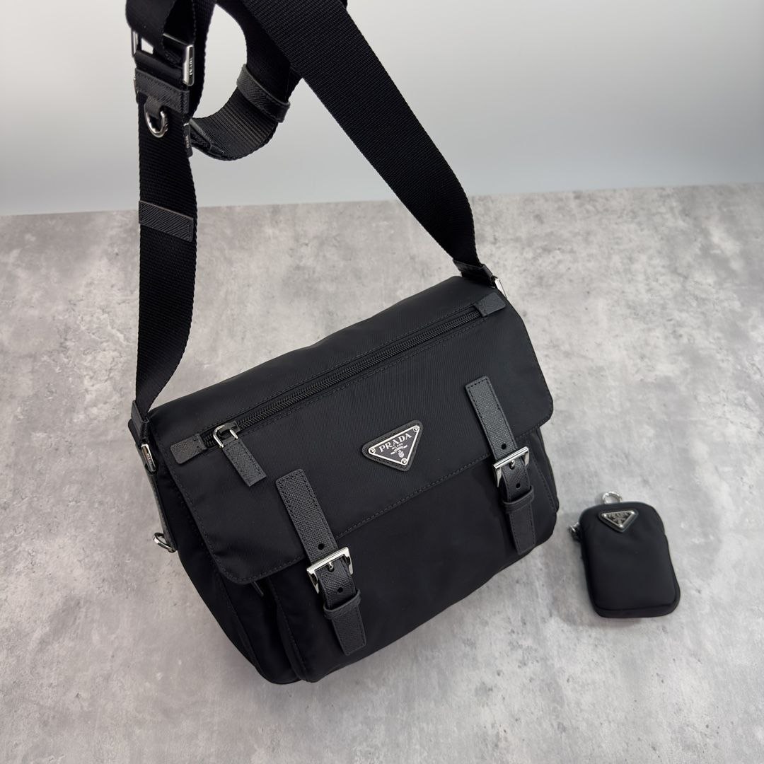 Pr@da Double-Buckle Crossbody image 7