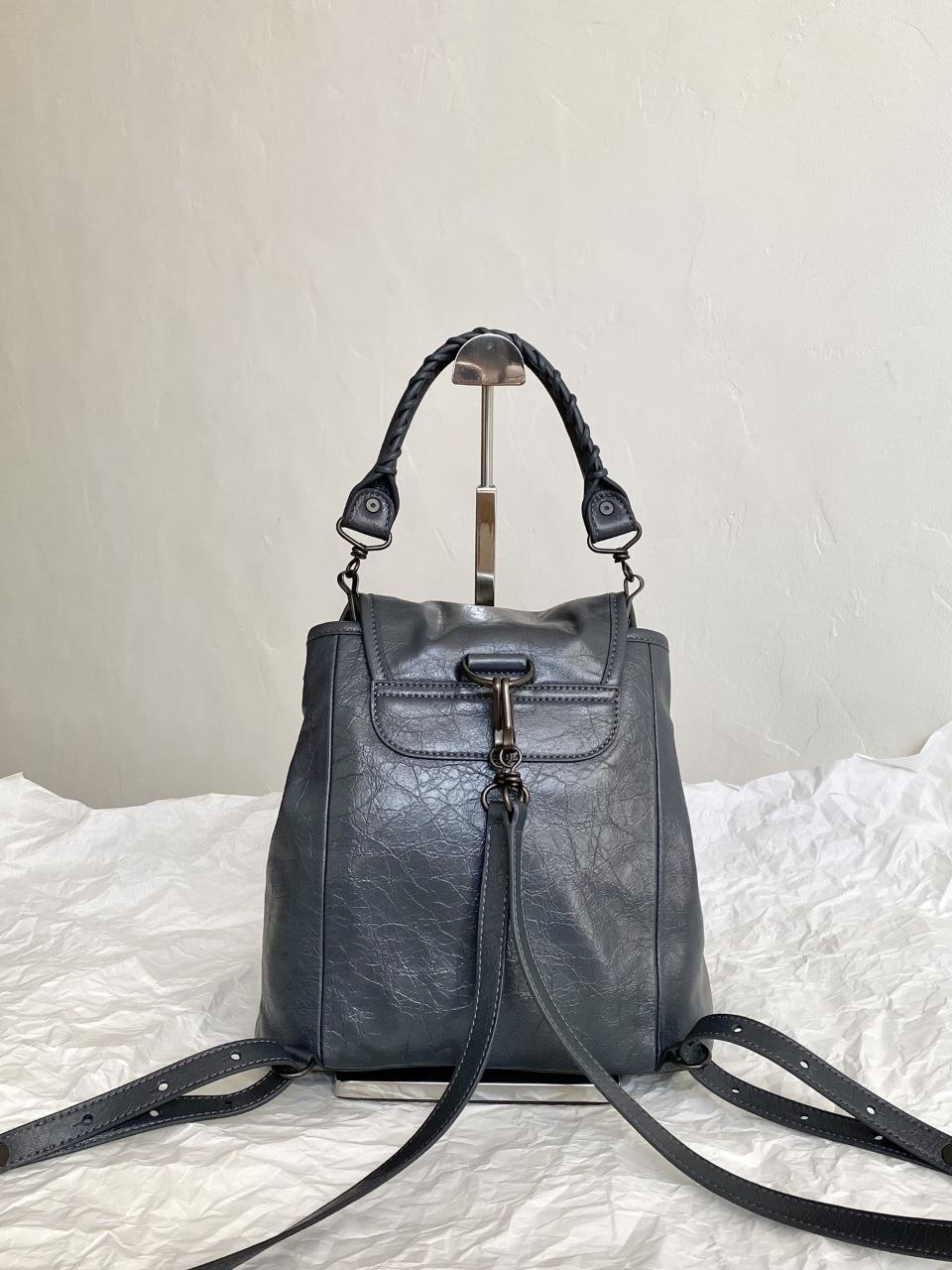 B@lenciaga Le City Backpack — Grey image 3