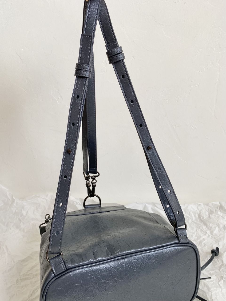 B@lenciaga Le City Backpack — Grey image 7