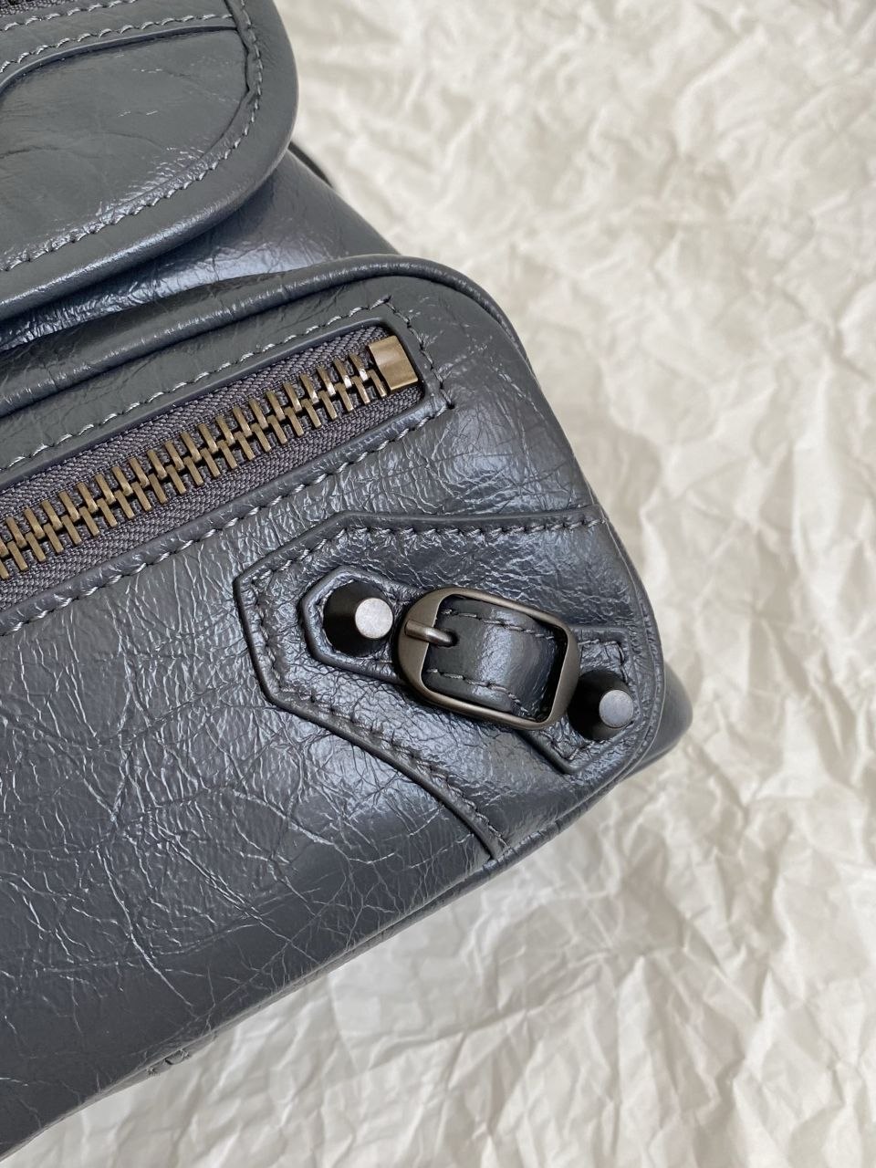 B@lenciaga Le City Backpack — Grey image 9