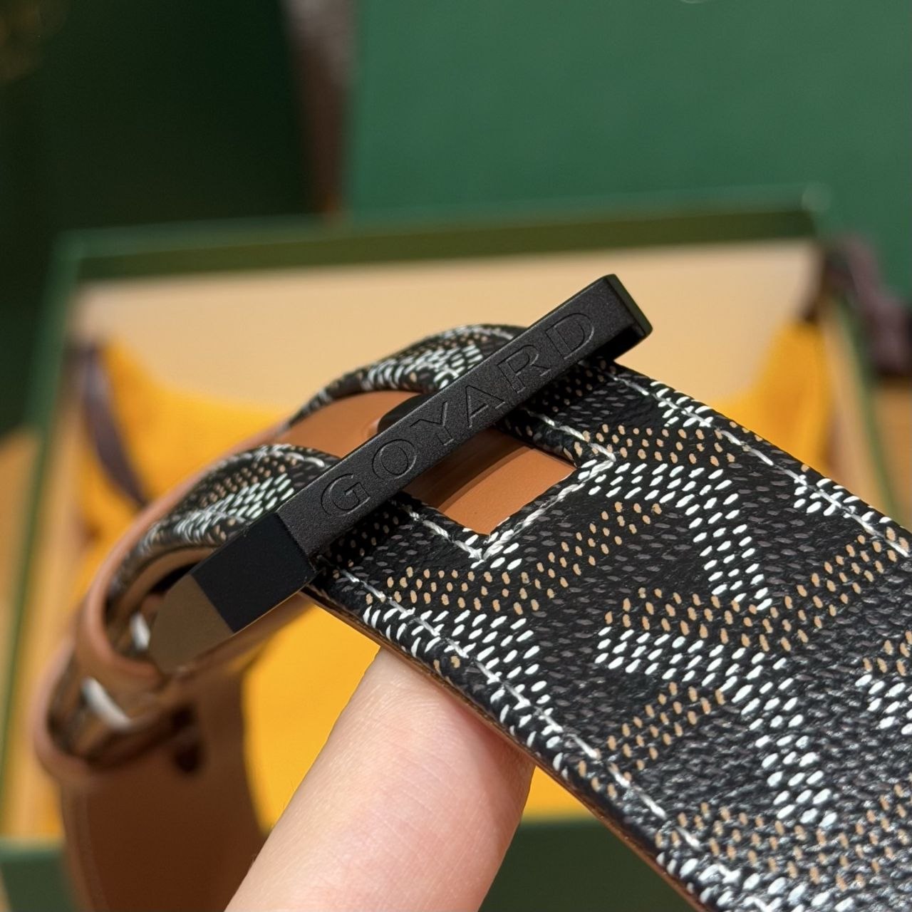 G0yard Belt 3.5cm — Brown image 5