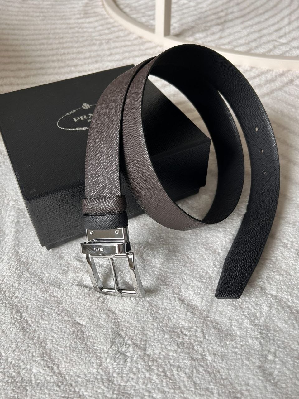 Pr@da Saffiano Belt — 3.5cm image 4