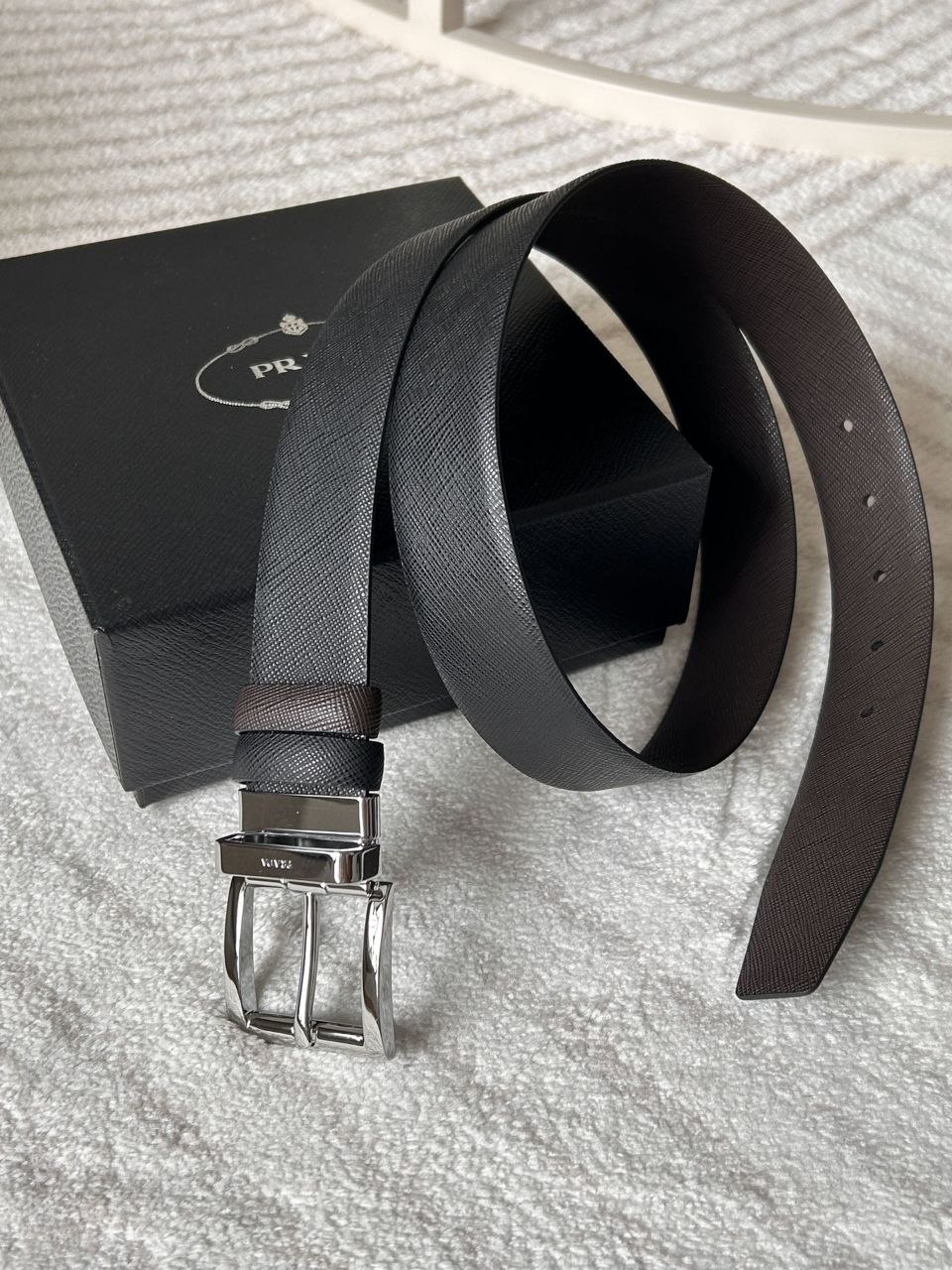 Pr@da Saffiano Belt — 3.5cm image 6