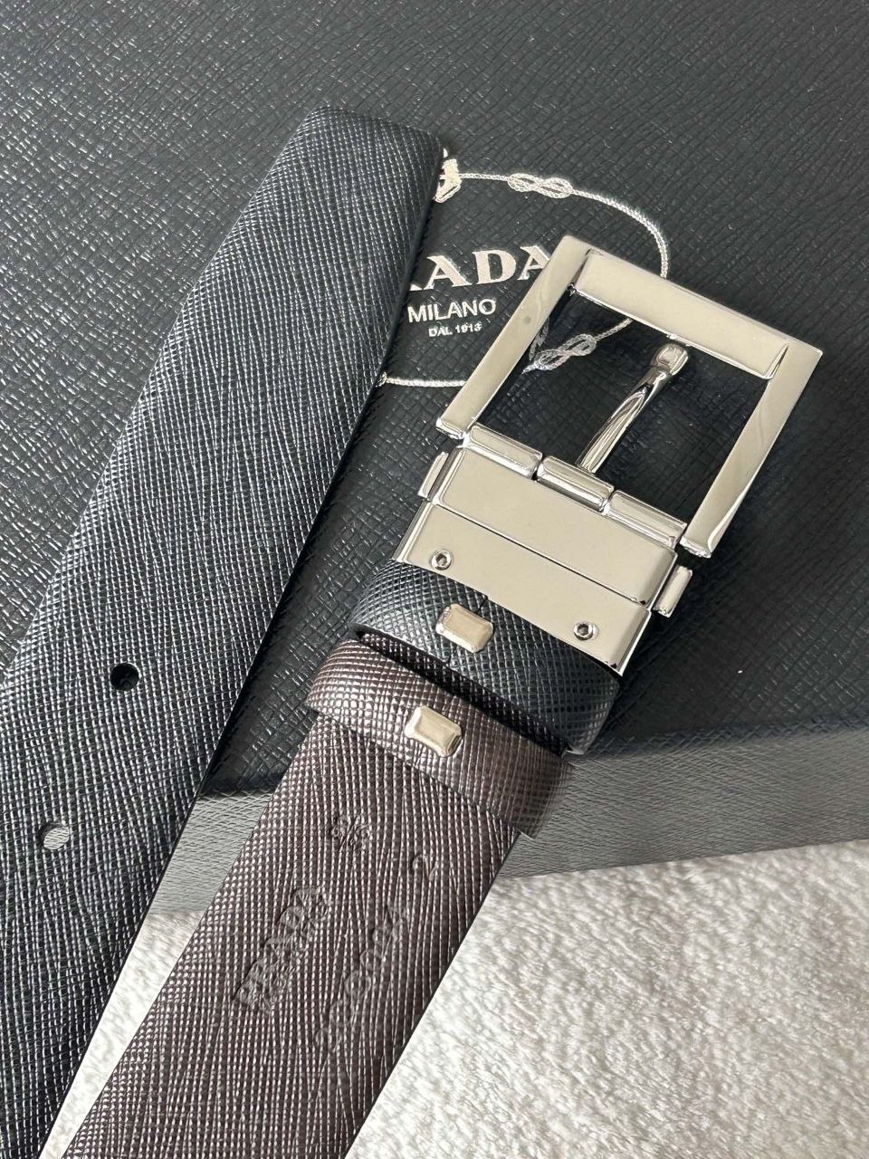 Pr@da Saffiano Belt — 3.5cm image 7