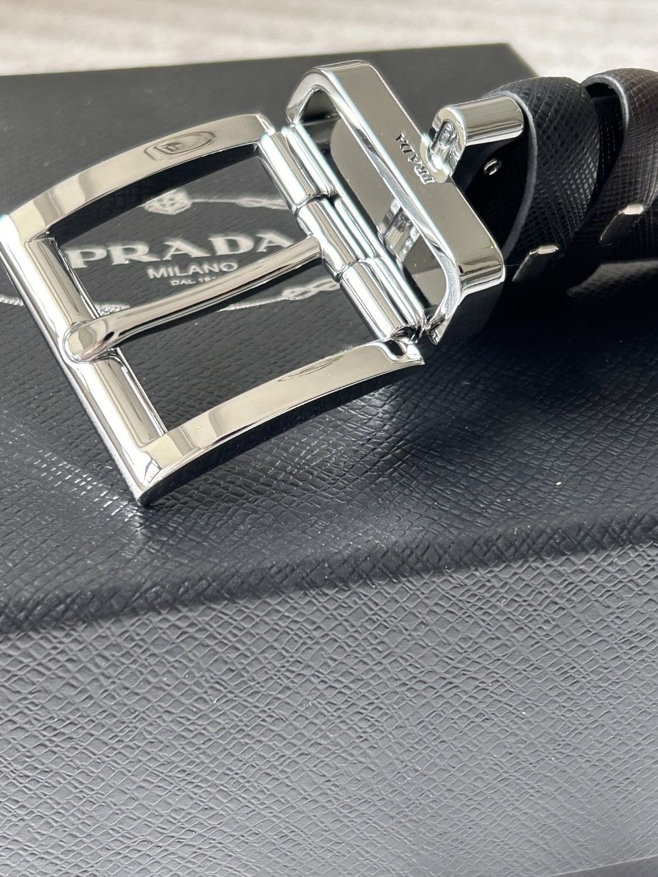 Pr@da Saffiano Belt — 3.5cm image 8