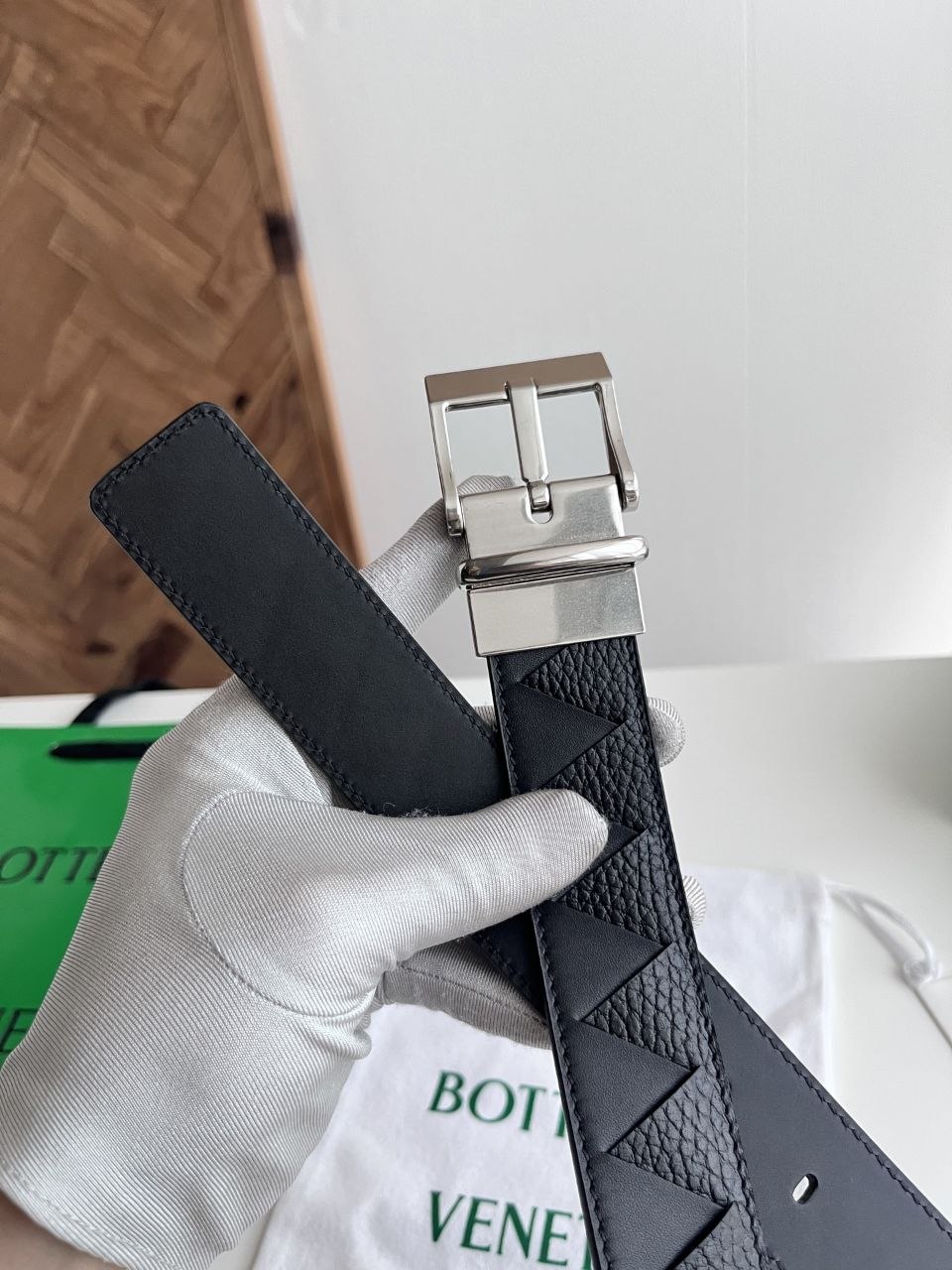 BV Watch Belt — Silver · Black image 5