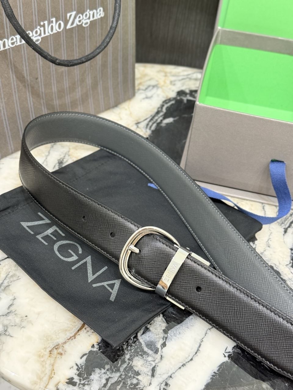 Z3gna Belt 3.5cm — Black image 3