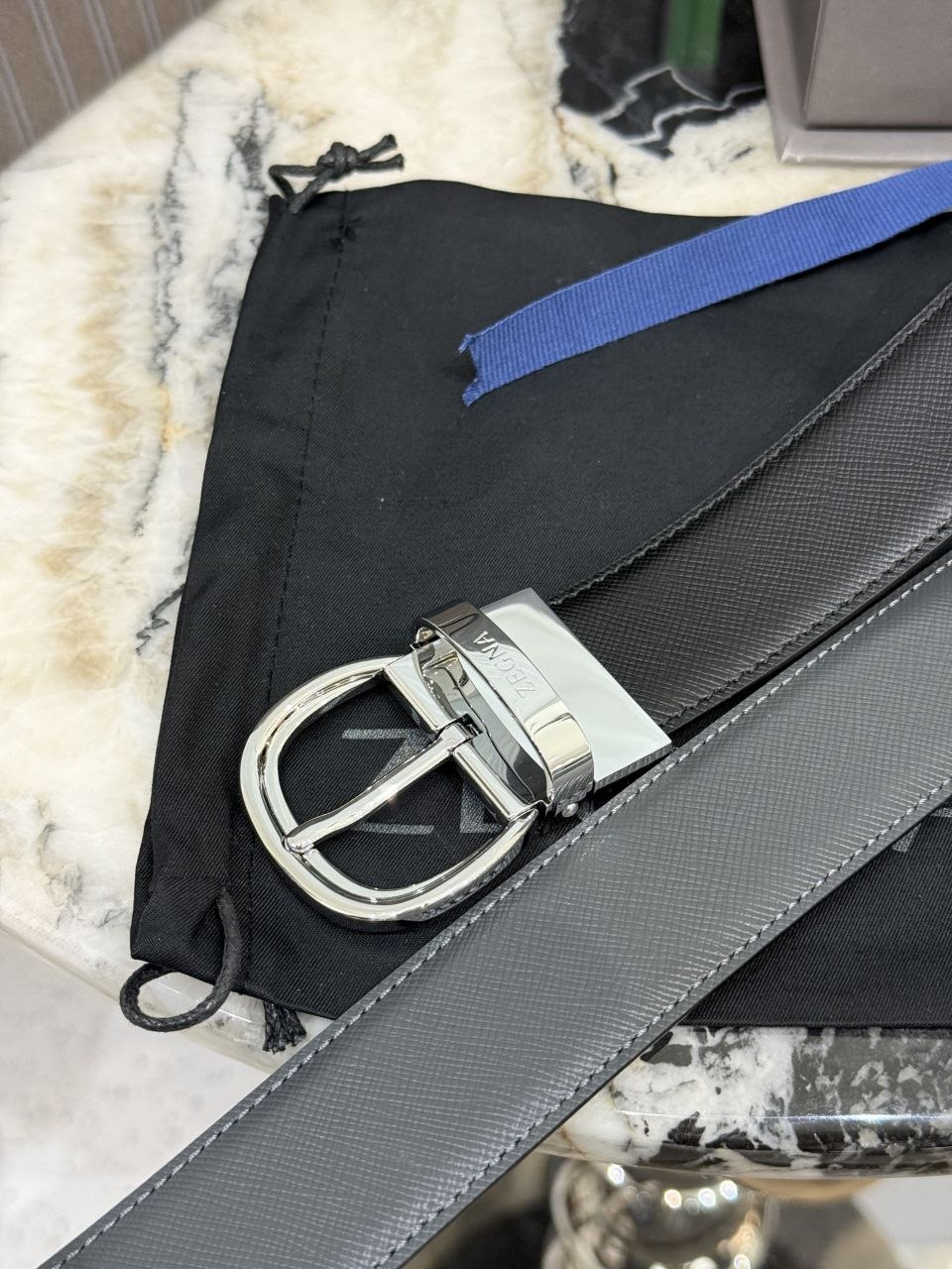 Z3gna Belt 3.5cm — Black image 4