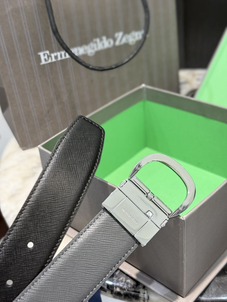 Z3gna Belt 3.5cm — Black image 6