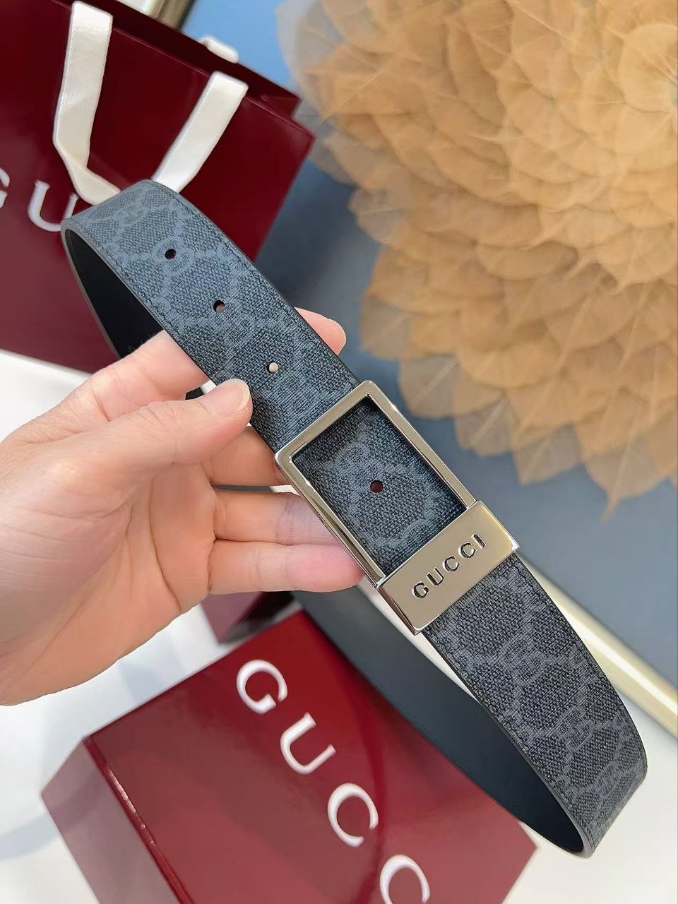 Guc1 PVC Belt — Black · 3.5cm image 2